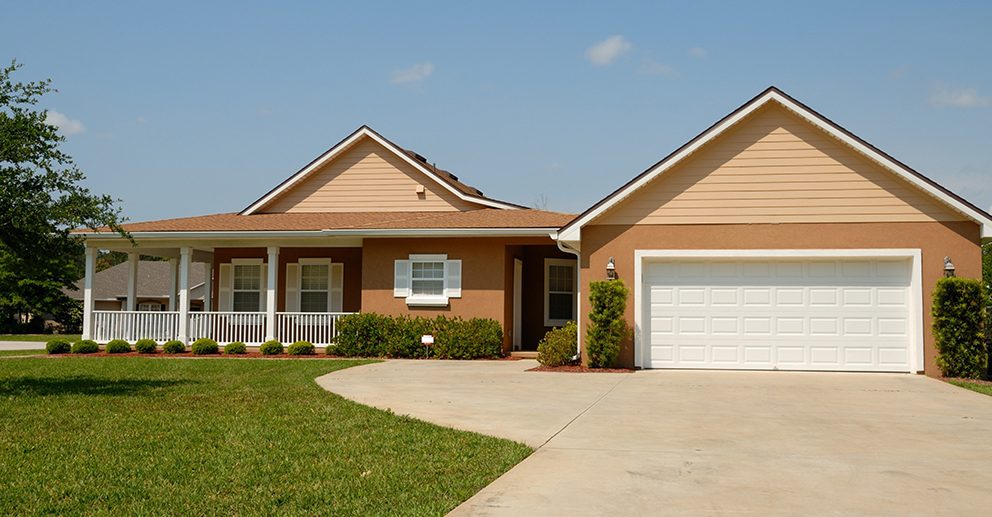 Driveway with fresh landscaping enhancing curb appeal