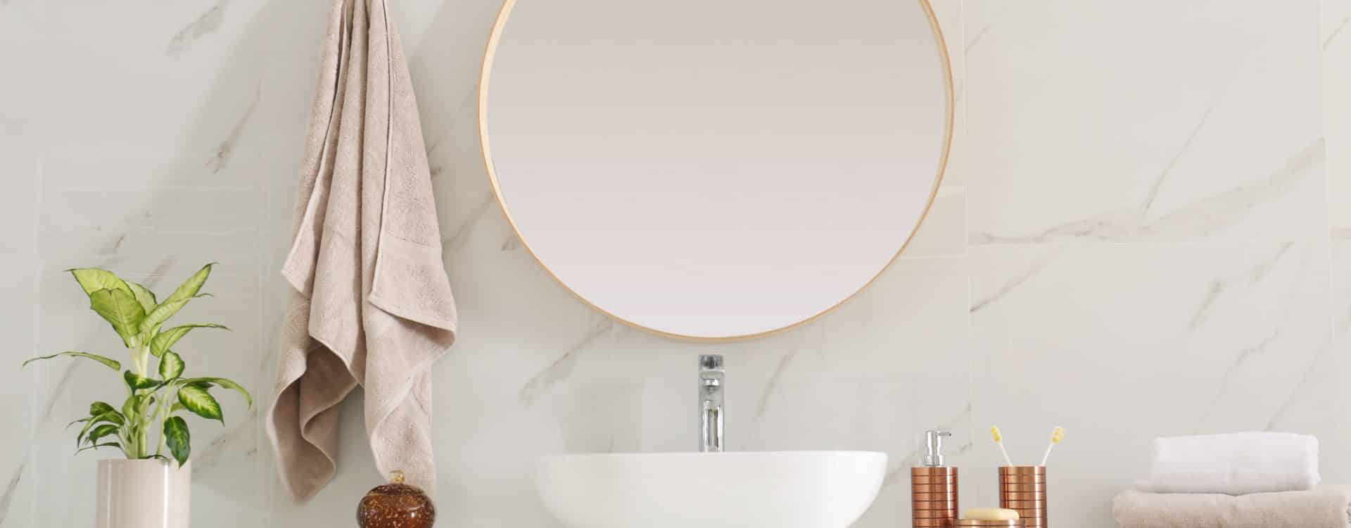 Minimalist bathroom design showcasing sleek lines and modern fixtures.