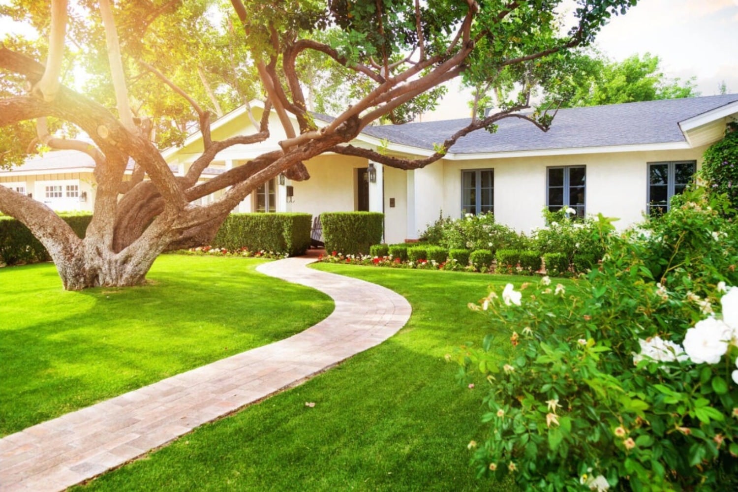 Beautifully Landscaped Home Exterior