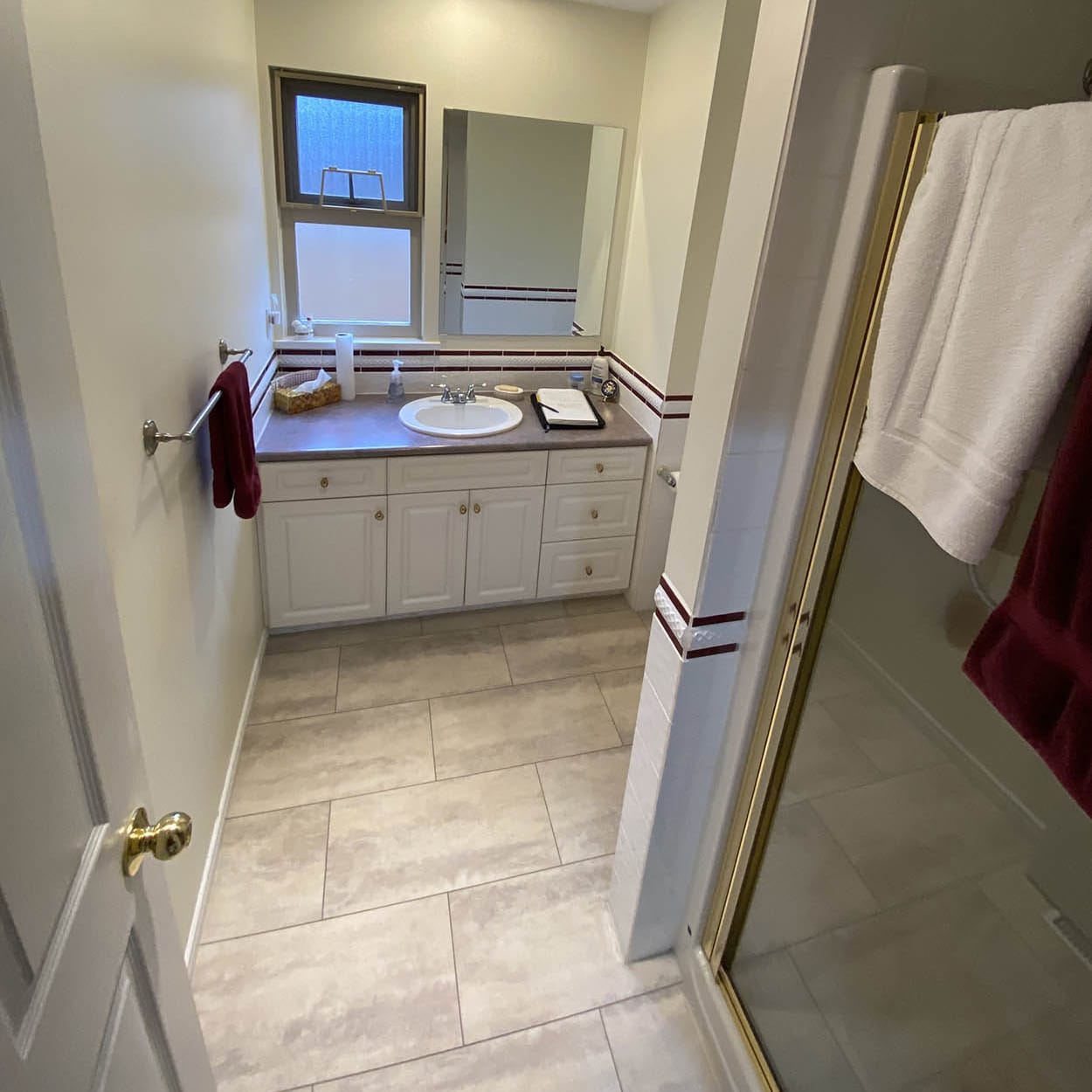 Completed vanity and mirror – Fraser Valley