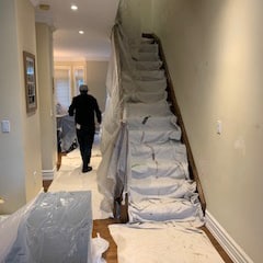 Cabinet spraying