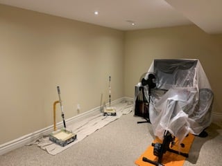 Cabinet spraying