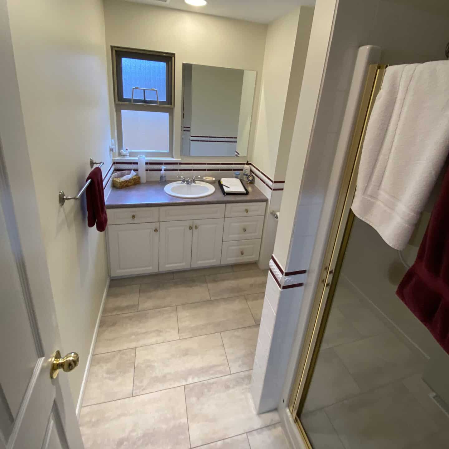 Walk-in shower installation