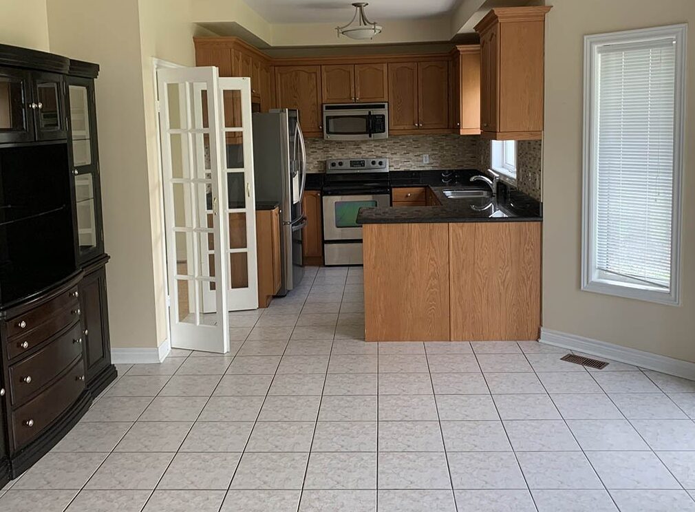 Flooring before makeover