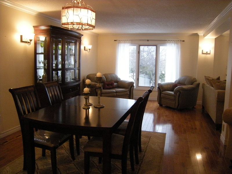 After: staged living area ready to list — Etobicoke