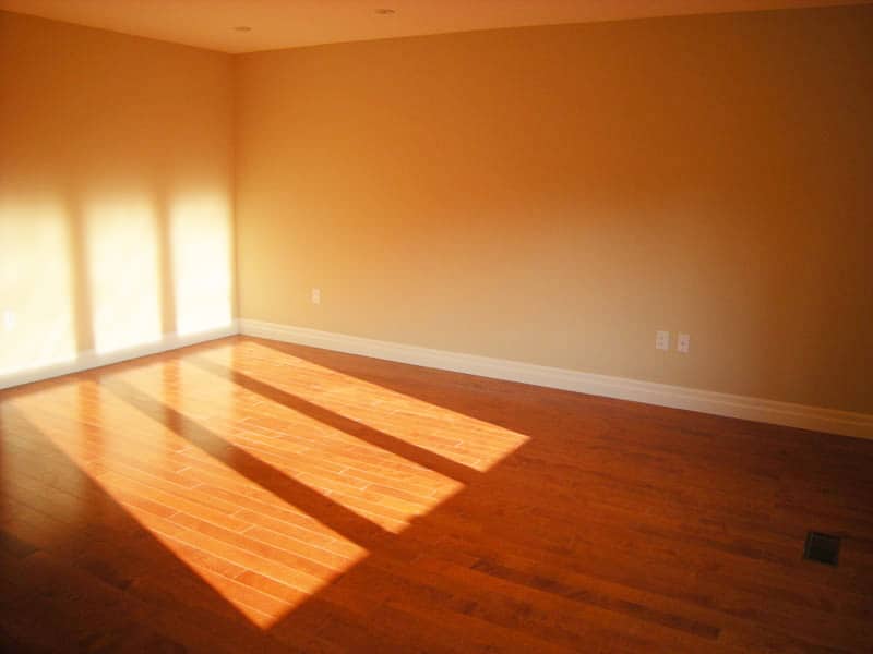 Before staging—living room