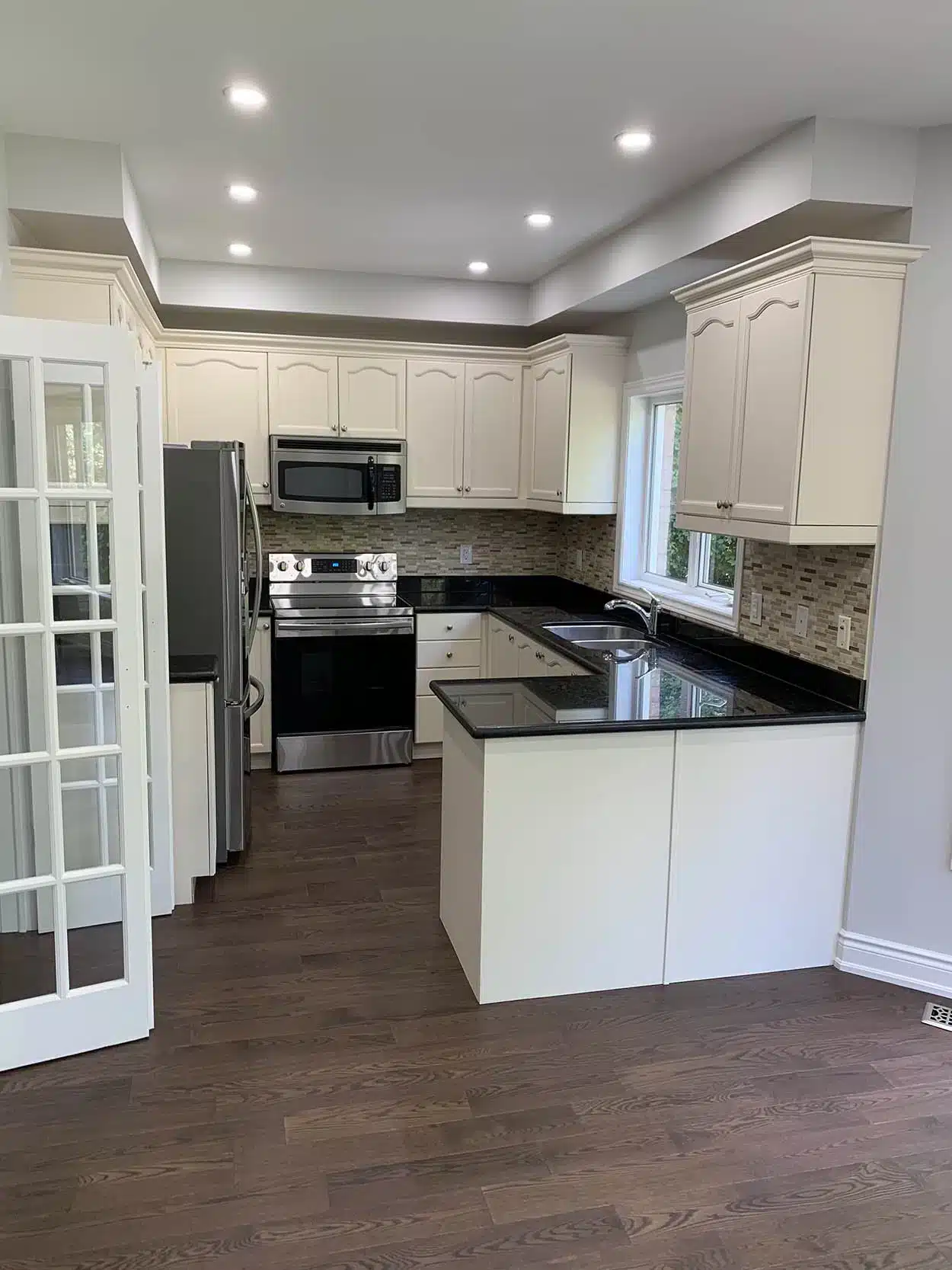 After: kitchen flooring and finishes — Caledon