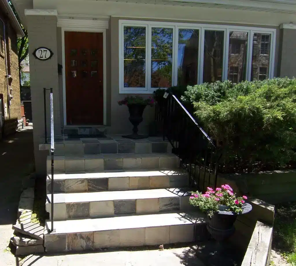 After: clean, updated entry stairs — Tri Cities