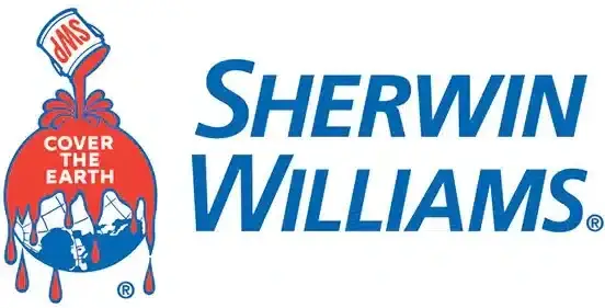 Sherwin-Williams logo with Cover the Earth paint can graphic.