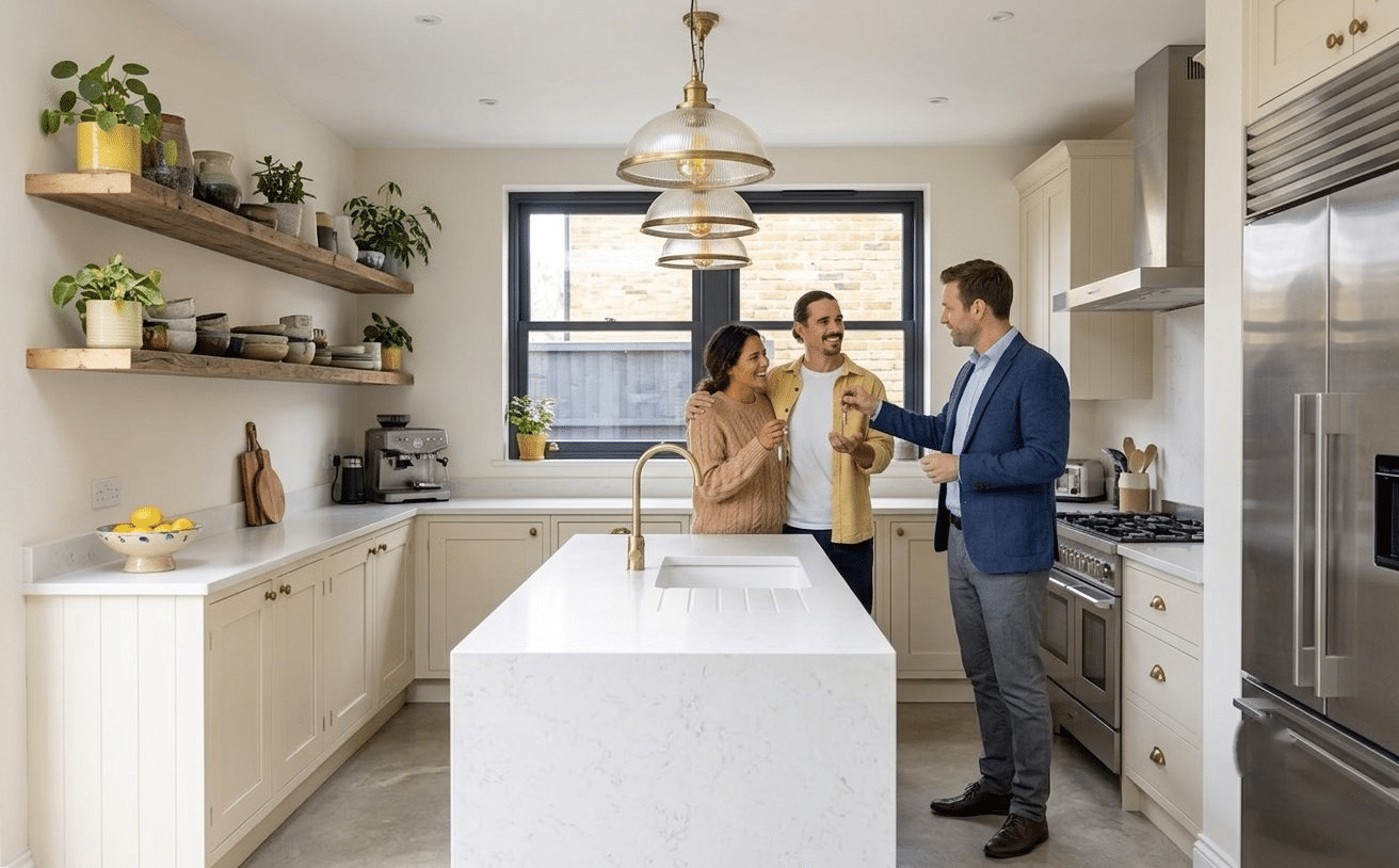 Kitchen after Prep'n Sell — market-ready and sold