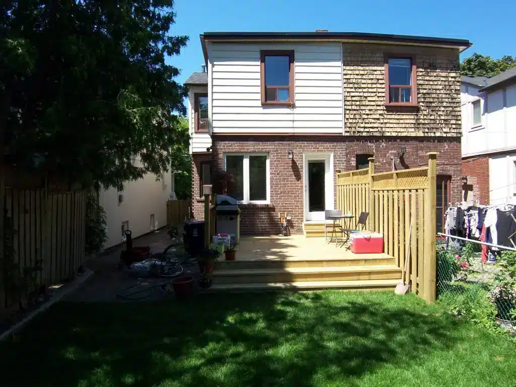 Backyard after — clean, landscaped and inviting